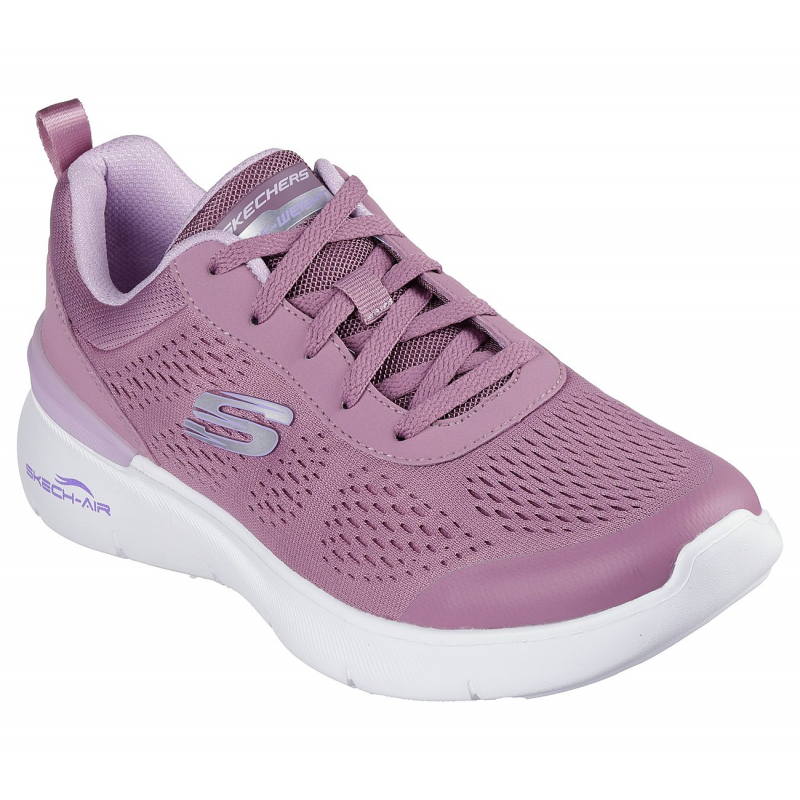 Skechers Women's Skech-Air Dynamight 2.0 - New Heights Shoes - حذاء سكيتشرز سكيتش اير ديناميت 2.0 للنساء لون موف ونعل ابيض