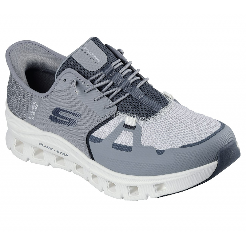 Skechers Men's Slip-ins: Glide-Step Pro Shoes - حذاء سكيتشرز سليب انس: جلايد ستيب برو للرجال لون رمادي