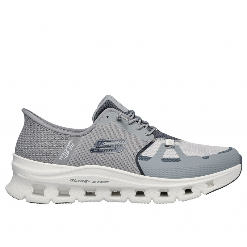 Skechers Men's Slip-ins: Glide-Step Pro Shoes - حذاء سكيتشرز سليب انس: جلايد ستيب برو للرجال لون رمادي