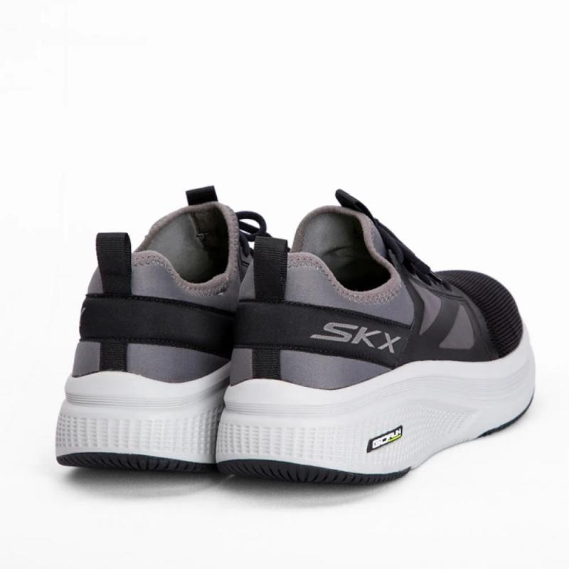 Skechers Men's GOrun Elevate 2.0 - Jetsweep Shoes - حذاء سكيتشرز جو رن ايليفيت 2.0- جت سويب للرجال لون أسود ورمادي