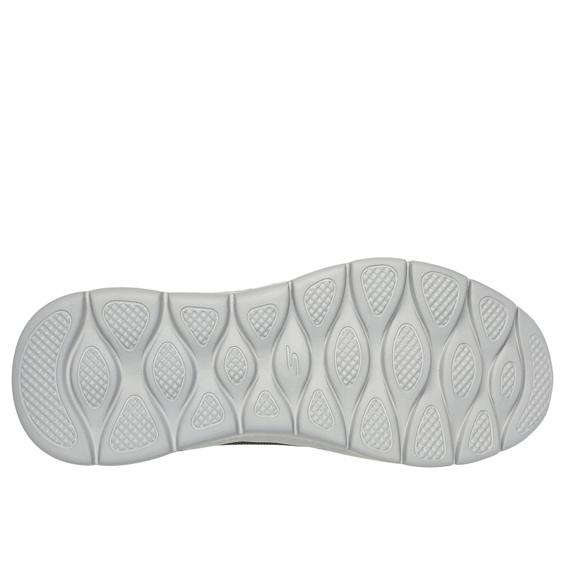 Skechers Men's GO WALK Flex - Vespid Shoes - حذاء سكيتشرز جو ووك فليكس- فيسبيد للرجال لون رمادي غامق ونعل أبيض