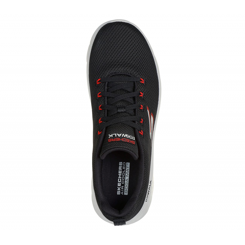 Skechers Men's GO WALK Flex - Vespid Shoes - حذاء سكيتشرز جو ووك فليكس- فيسبيد للرجال لون أسود ونعل أبيض