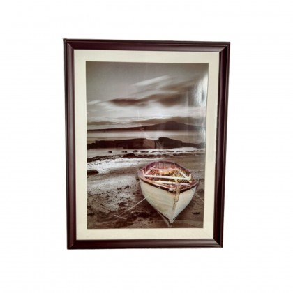 برواز اطار خشب لون بني حجم 33×43 سم