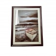 برواز اطار خشب لون بني حجم 33×43 سم
