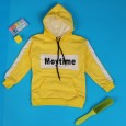 هودي مبطن للأطفال لون أصفر