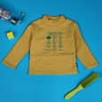 بلوزة بأكمام طويلة للأطفال لون اصفر