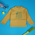 بلوزة بأكمام طويلة للأطفال لون اصفر