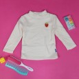 بلوزة بأكمام طويلة للأطفال لون ابيض