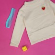 بلوزة بأكمام طويلة للأطفال لون اوفوايت
