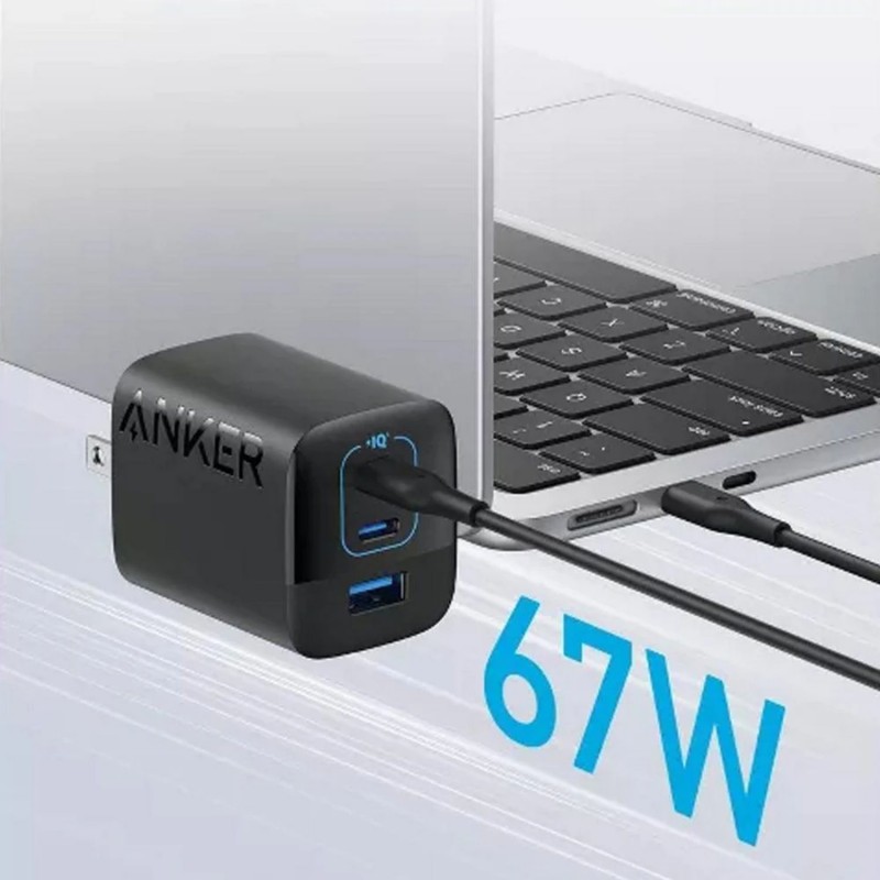 ANKER 336 Charger 67W ( 2 USB-C and 1 USB-A )