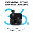 soundcore by ANKER K20i Semi-in-Ear Comfort with Extended Playtime Wireless Earbuds ( Black )