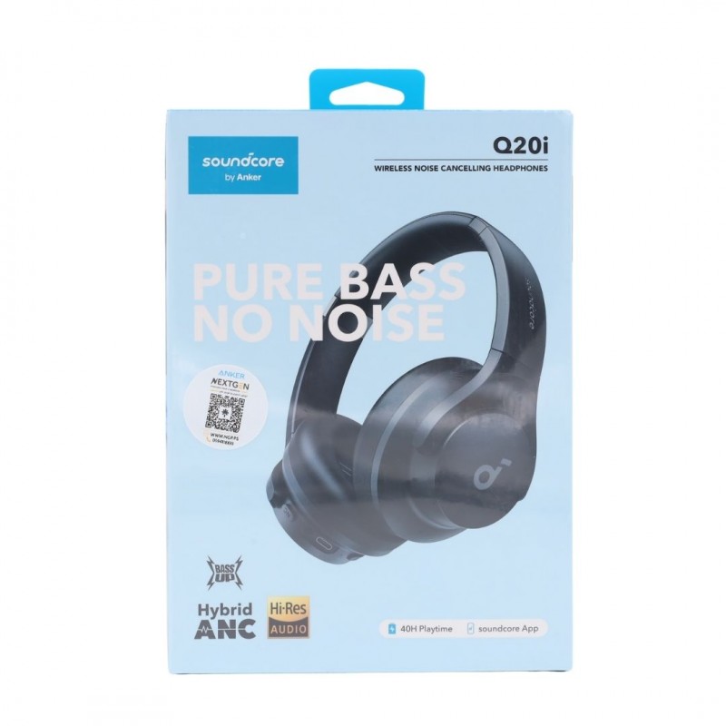 soundcore by ANKER Q20i Noise Cancelling Wireless Headphones ( Black )