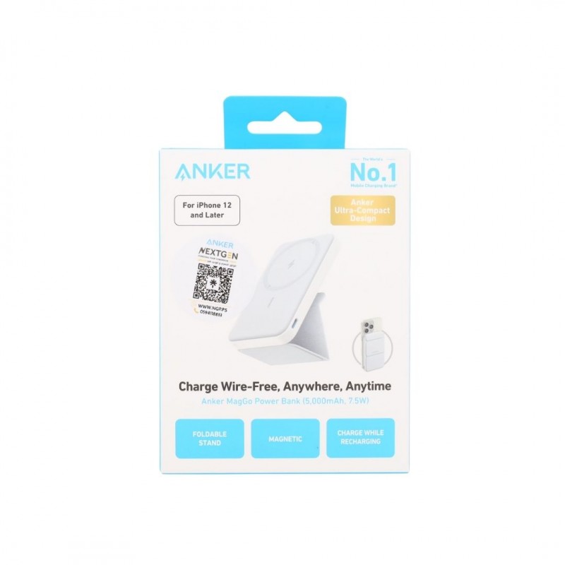 ANKER Charge Wire-Free Anywhere Anytime MagGo 5000mAh 7.5W Power Bank