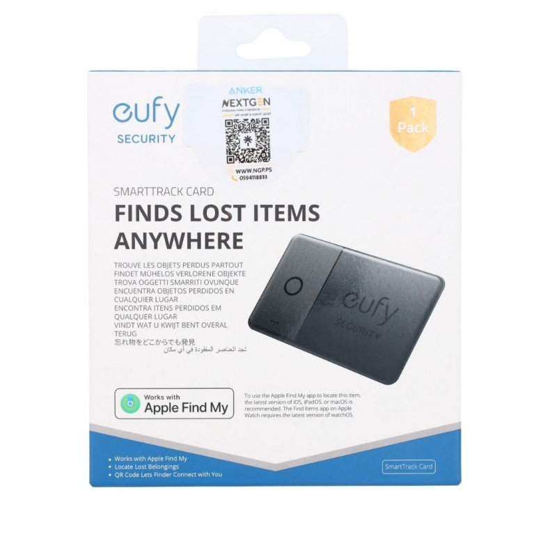 Eufy Security by ANKER Smarttrack Card Finds Lost Items Anywhere