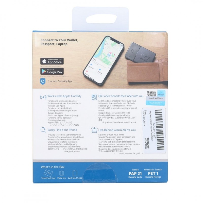 Eufy Security by ANKER Smarttrack Card Finds Lost Items Anywhere