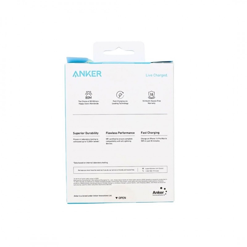 ANKER 322 USB-C to Lightning Cable 3 Ft ( 90 CM )