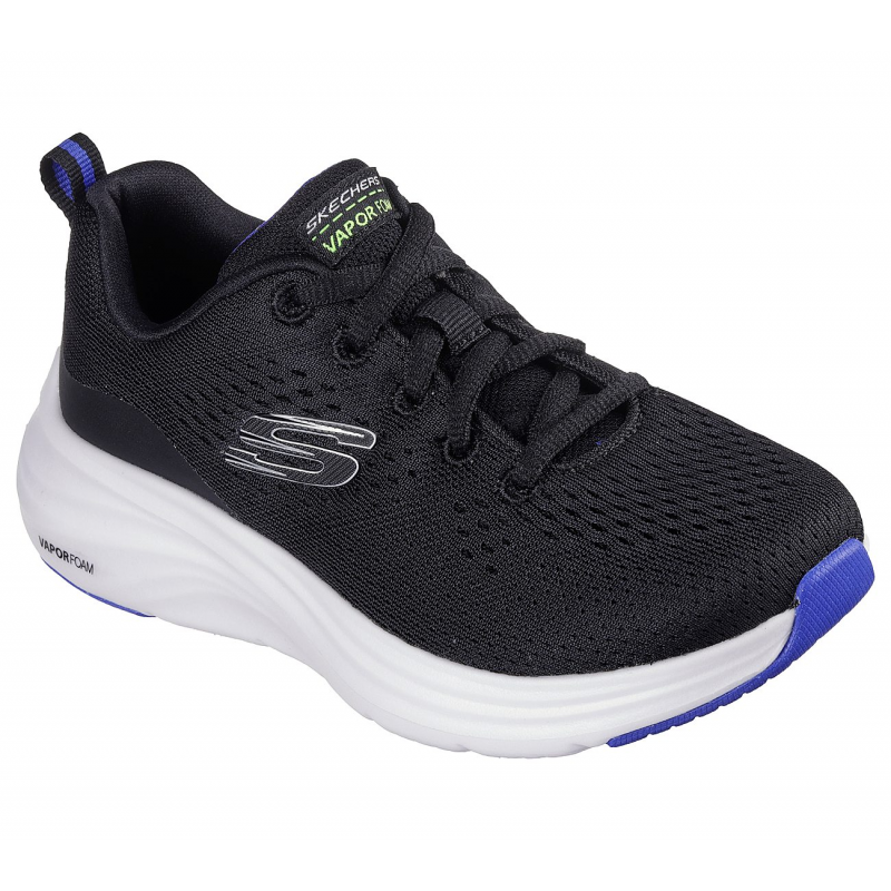 Skechers Kids' Boy's Vapor Foam Shoes - حذاء سكيتشرز فابور فوم للأطفال لون أسود ونعل أبيض