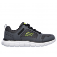 Skechers Men's Track - Knockhill Shoes - حذاء سكيتشرز تراك - نوك هيل للرجال لون رمادي ونعل ابيض
