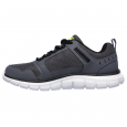 Skechers Men's Track - Knockhill Shoes - حذاء سكيتشرز تراك - نوك هيل للرجال لون رمادي ونعل ابيض