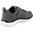 Skechers Men's Track - Knockhill Shoes - حذاء سكيتشرز تراك - نوك هيل للرجال لون رمادي ونعل ابيض