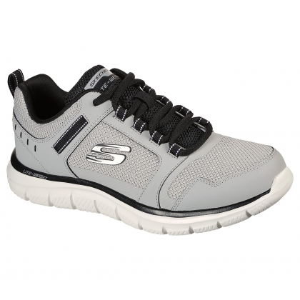 Skechers Men's Track - Knockhill Shoes - حذاء سكيتشرز تراك - نوك هيل للرجال لون رمادي