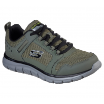 Skechers Men's Track - Knockhill Shoes - حذاء سكيتشرز تراك - نوك هيل للرجال لون زيتي