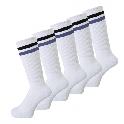 5 أزواج جرابات طويلة للشباب