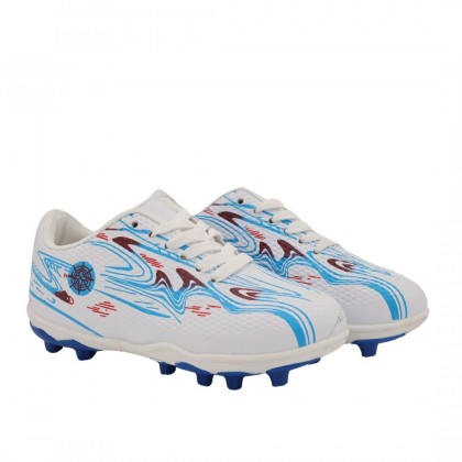 حذاء رياضي للأطفال و الشباب لون أبيض وأزرق فاتح