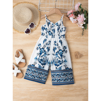 افرهول بلا أكمام بناتي لون أزرق