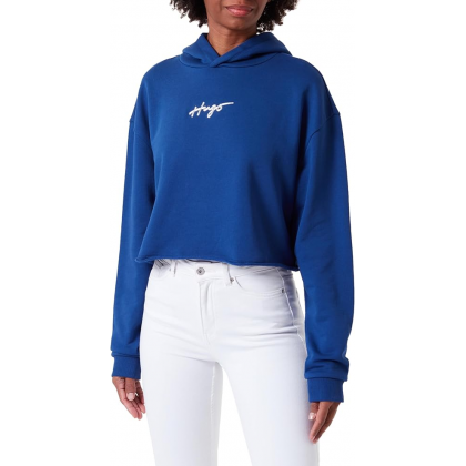 هودي قصير للنساء لون أزرق