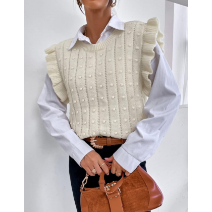 فيست ستاتي صوف لون اوف وايت باكمام موردة