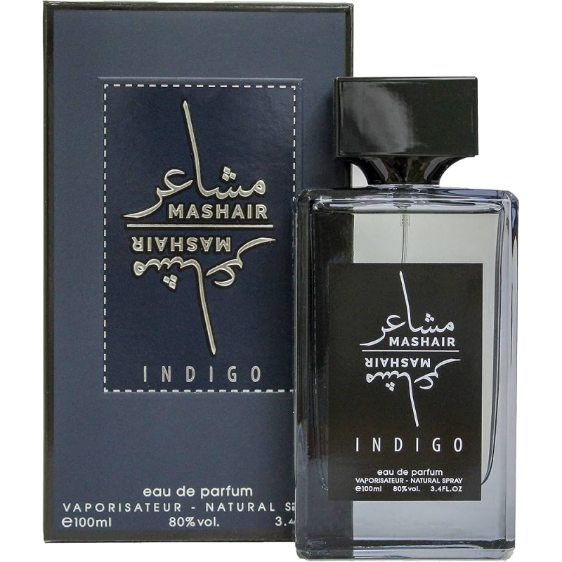 Mashair Indigo EDP By FAAN AL IBDAA For Men 100ml- عطر مشاعر انديجو من فن الابداع للرجال سعة 100 مل