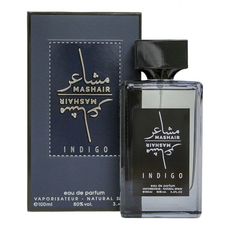 Mashair Indigo EDP By FAAN AL IBDAA For Men 100ml- عطر مشاعر انديجو من فن الابداع للرجال سعة 100 مل
