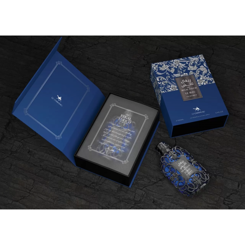 Regal Touch Le Bleu EDP By Le Chameau Emper For Men 100ml- عطر ذا ريجال تاتش لو بلو من امبر للرجال سعة 100 مل