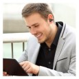 سماعة ايربود  مشبك أذن واحدة - تعمل البلوتوث 5.0 - نطاق الإرسال يصل لـ 10 متر- موديل S9- لون أسود