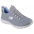 حذاء سكيتشرز سوميتس -بيكسي للنساء لون رمادي ونعل أبيض -Skechers Women's Summits - Pixi Shoes