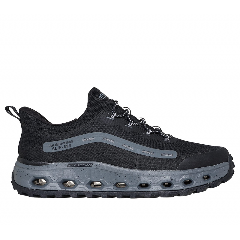 حذاء سكيتشرز سليب انس: جلايد ستيب ألت للرجال لون أسود ورمادي -Skechers Men's Slip-Ins Outdoor Glide-Step At Shoes