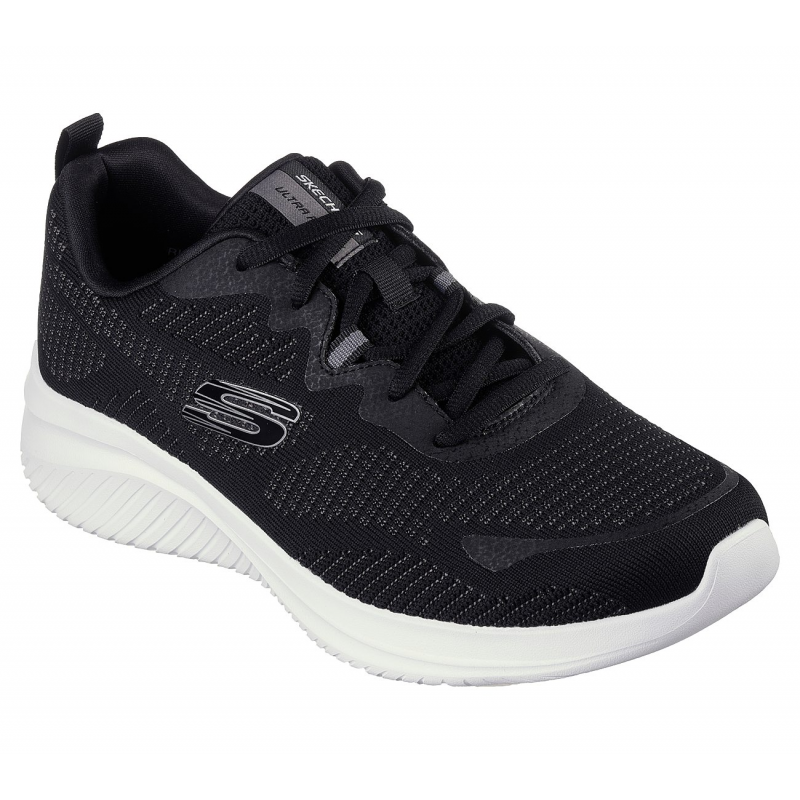 حذاء سكيتشرز الترا فليكس 3.0 للرجال لون أسود ونعل ابيض-Skechers Men's Ultra Flex 3.0 Shoes