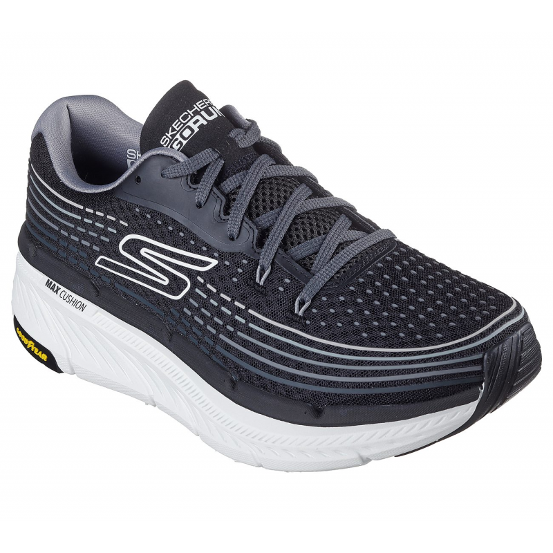 حذاء سكيتشرز ماكس كوشينينغ للرجال لون أسود ونعل ابيض - Skechers Men's Max Cushioning Premier 2.0 - Vivid Shoes