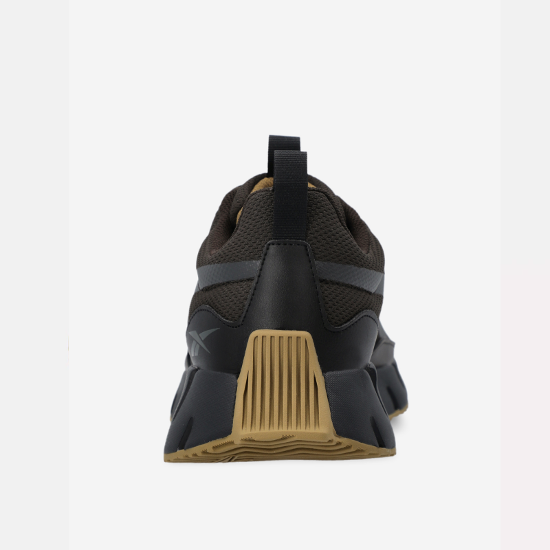 Reebok Mens' Zig Dynamica STR Shoes - حذاء ريبوك زيج ديناميكا اس تي ار للرجال لون بني محروق ونعل أسود