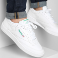 Reebok Mens' Club C 85 Shoes - حذاء ريبوك كلوب سي 85 للرجال لون أبيض