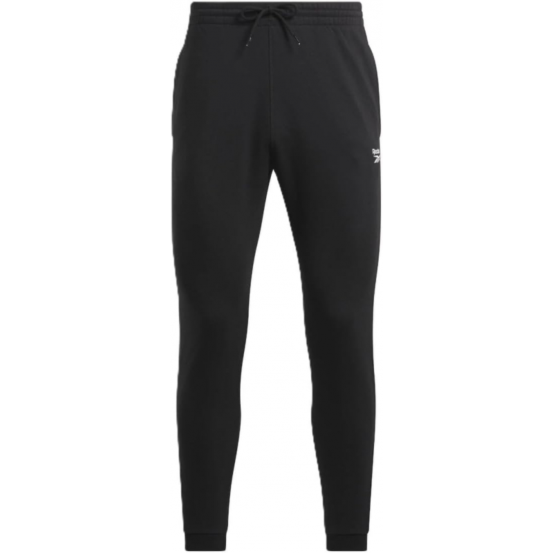 Reebok Mens' Identity Small Logo Fleece Joggers-Black