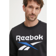 Reebok Mens' Identity Big Logo Fleece Sweatshirt-Black