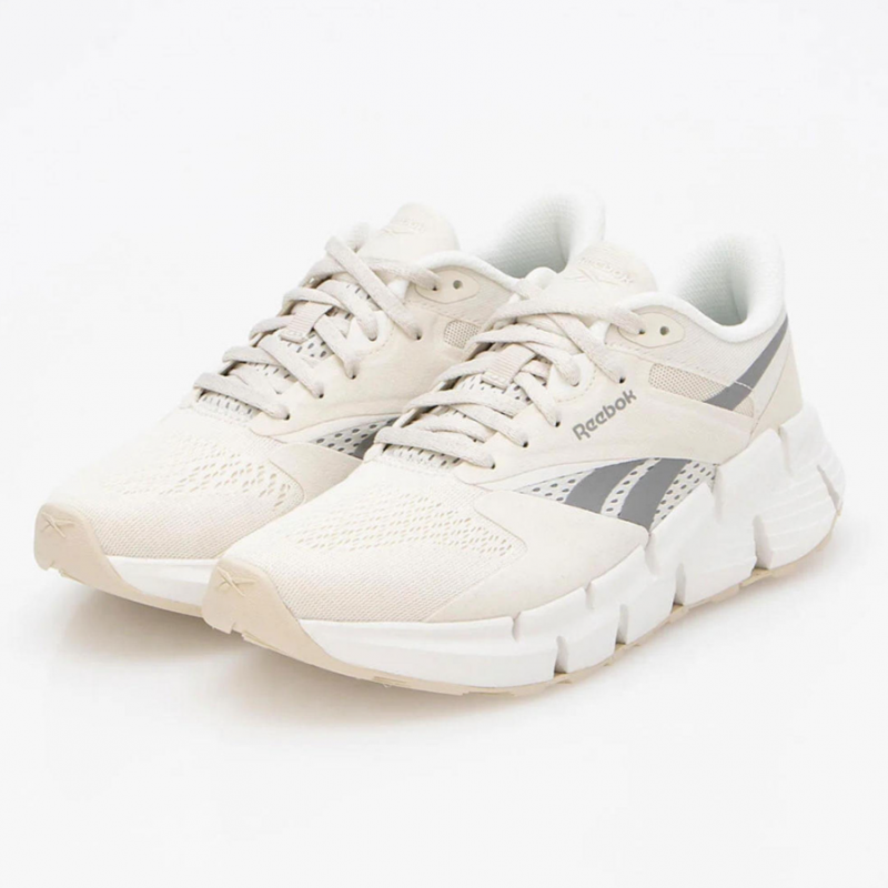 Reebok Womens' Zig Dynamica 5 Shoes - حذاء ريبوك زيج دايناميكا 5 للنساء لون طحيني وبرتقالي
