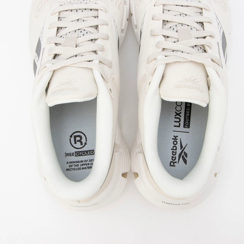 Reebok Womens' Zig Dynamica 5 Shoes - حذاء ريبوك زيج دايناميكا 5 للنساء لون طحيني وبرتقالي