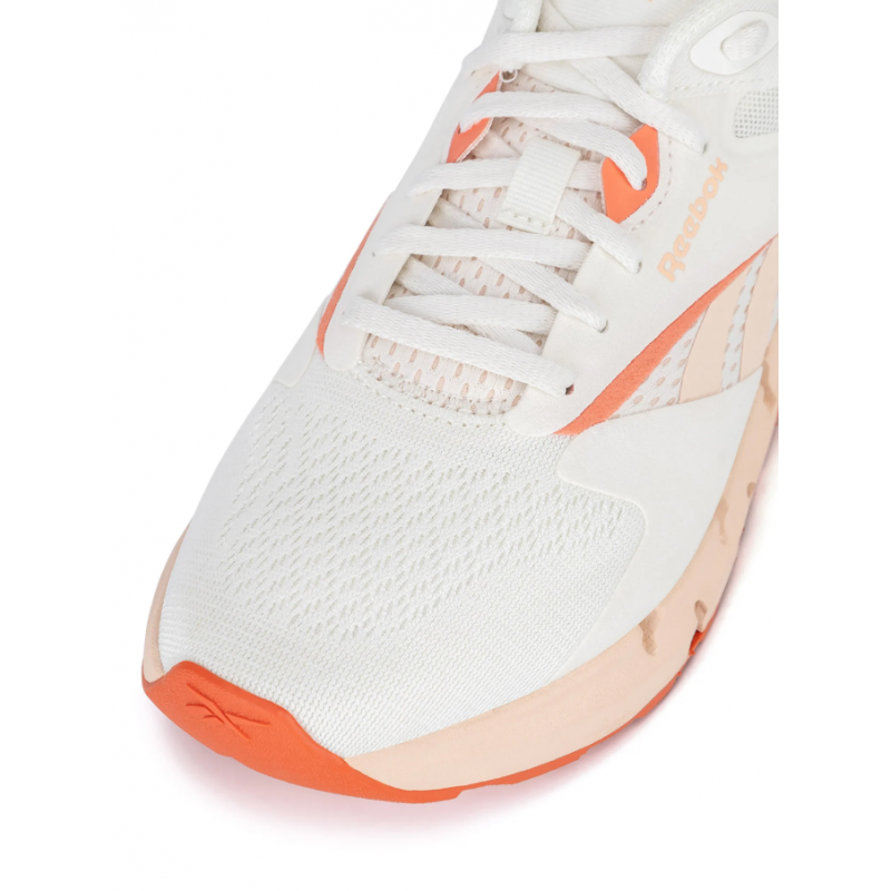 Reebok Womens' Zig Dynamica 5 Shoes - حذاء ريبوك زيج دايناميكا 5 للنساء لون طحيني وبرتقالي
