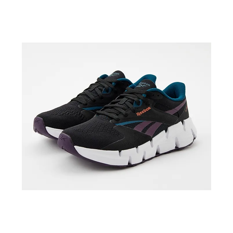Reebok Womens' Zig Dynamica 5 Shoes - حذاء ريبوك زيج دايناميكا 5 للنساء لون أسود ونعل ابيض