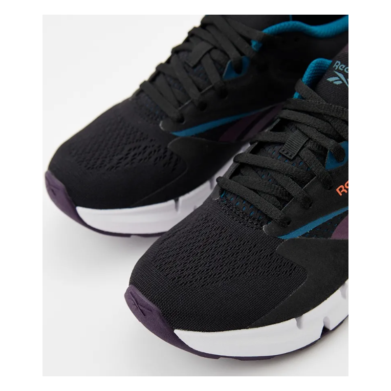 Reebok Womens' Zig Dynamica 5 Shoes - حذاء ريبوك زيج دايناميكا 5 للنساء لون أسود ونعل ابيض