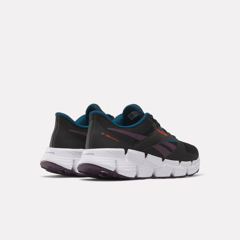 Reebok Womens' Zig Dynamica 5 Shoes - حذاء ريبوك زيج دايناميكا 5 للنساء لون أسود ونعل ابيض