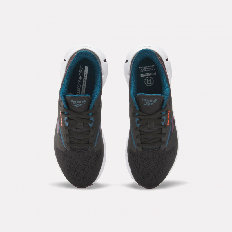 Reebok Womens' Zig Dynamica 5 Shoes - حذاء ريبوك زيج دايناميكا 5 للنساء لون أسود ونعل ابيض